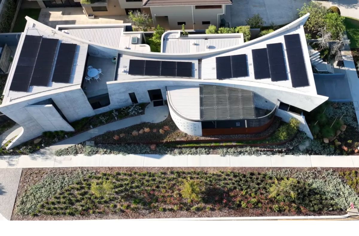 Aerial view of Bat Cave Como Suzanne Hunt Architect